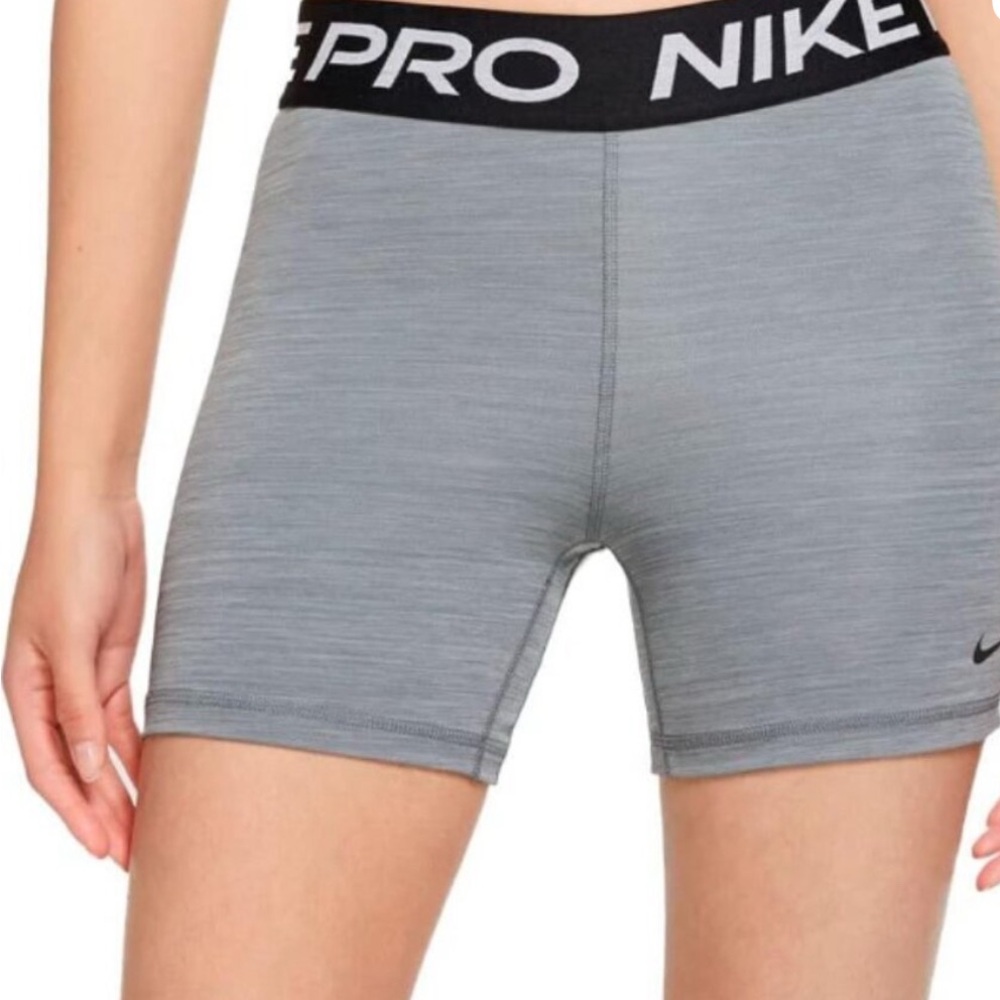 Nike Pro Dri Fit Girls Large Gray Shorts